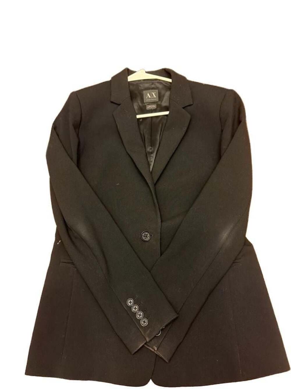 Armani Exchange Women's Black Single Button Blazer Size 4